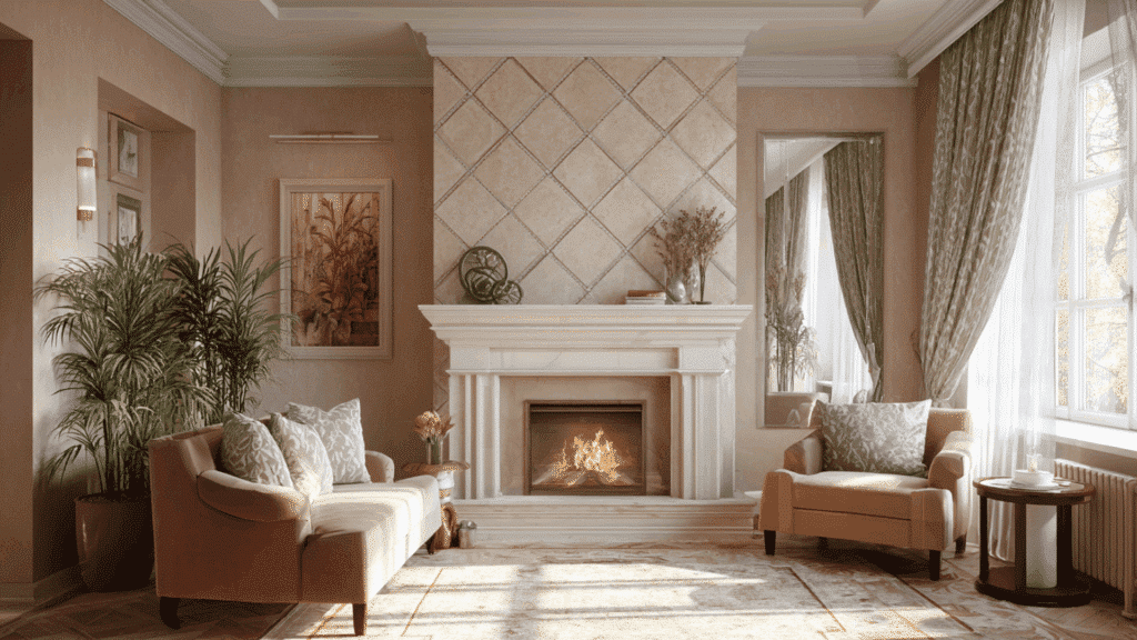 diamond shaped ceramic tile