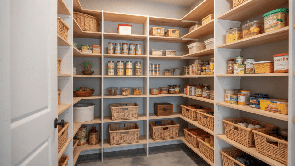 diy pantry shelves
