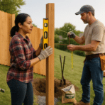 Building a Fence on a Slope Without Losing Plumb