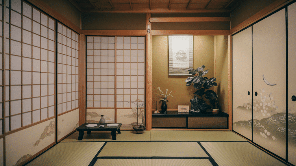 earth toned color palettes for natural calm japanese style house