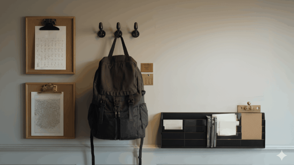 entryway command center for school