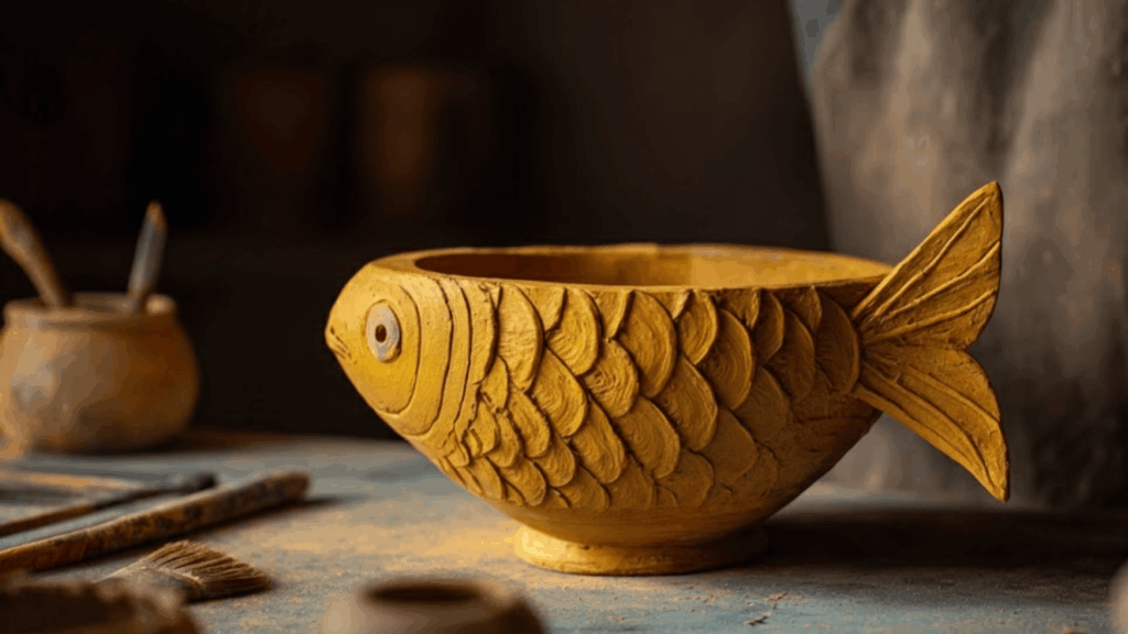 fish pinch pot