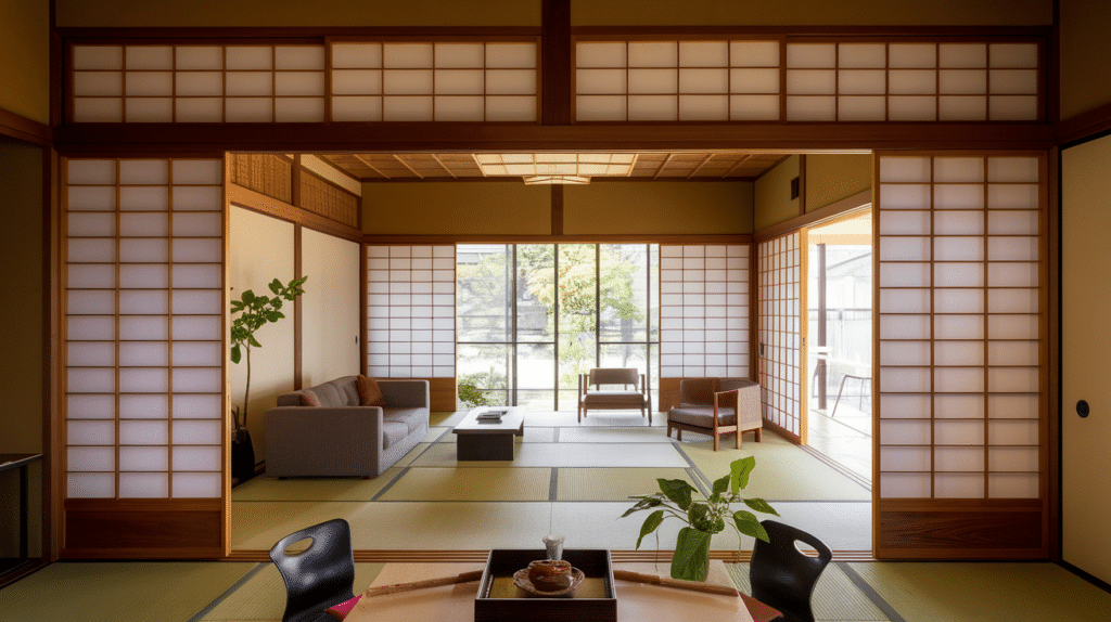 flexible rooms with sliding partitions japanese style house