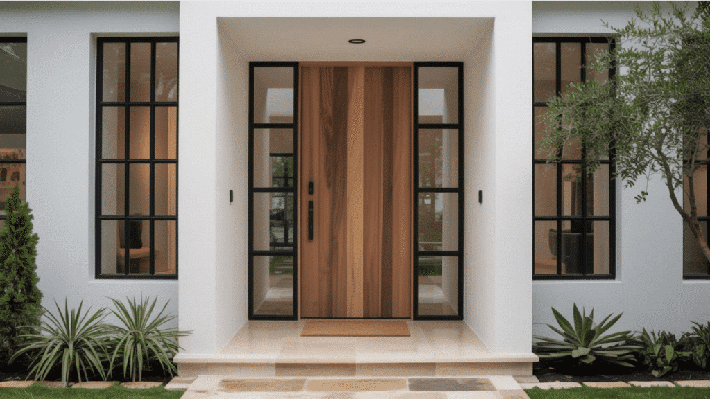 front door entryway focus