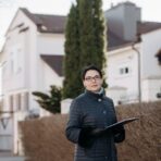 HOA President Holding a Clipboard