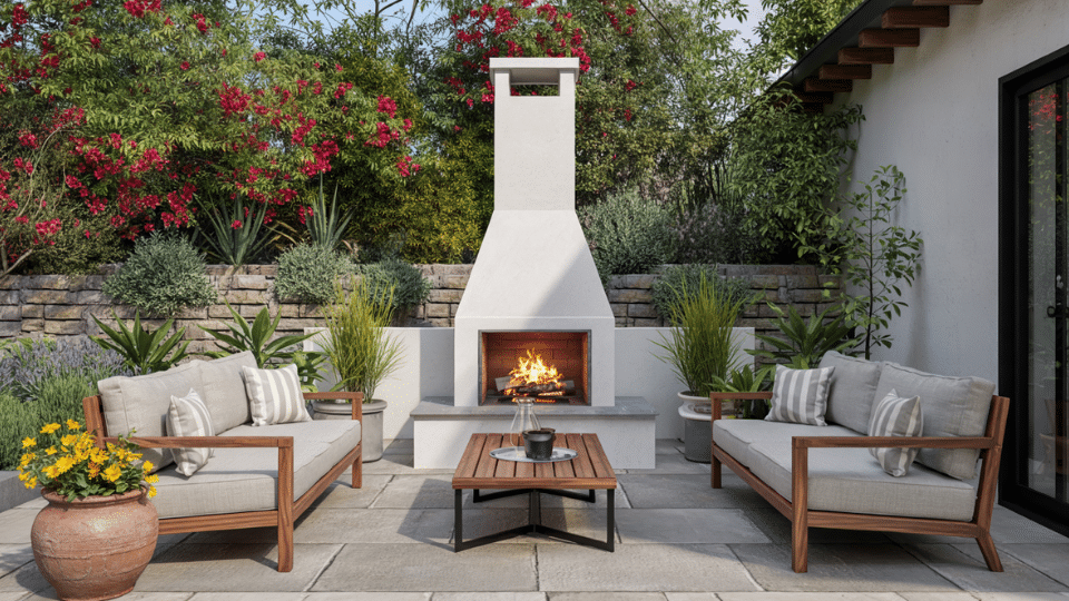 how to build an outdoor fireplace