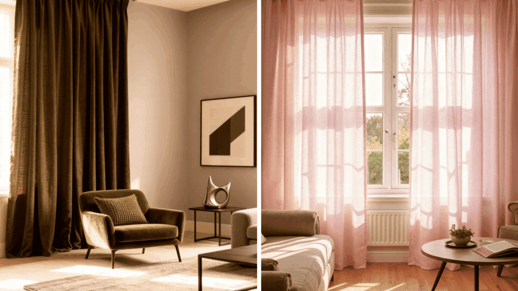 how to pick curtains for living room