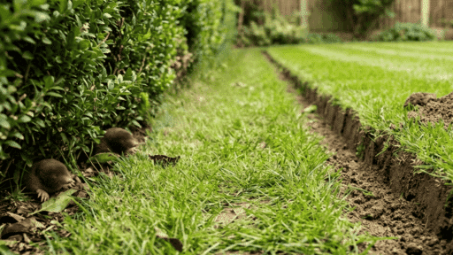 lawn vole vs mole damage
