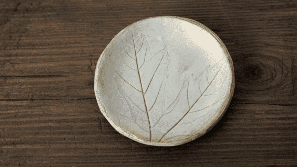 leaf imprint dish