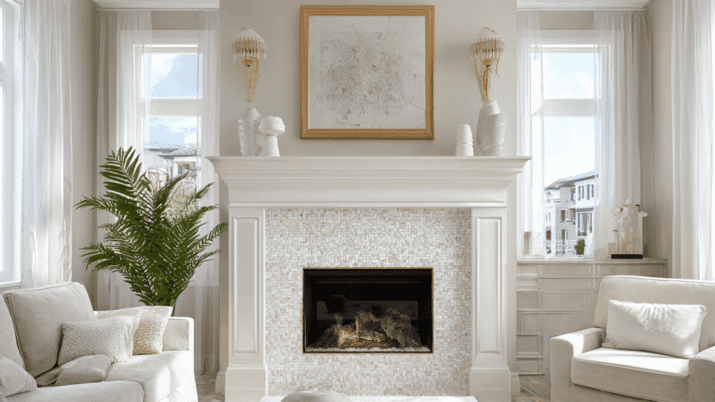 light marble mosaic tile