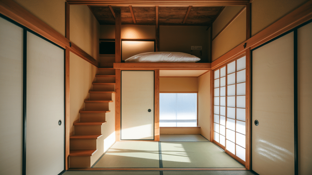 loft spaces for sleeping or study japanese style house