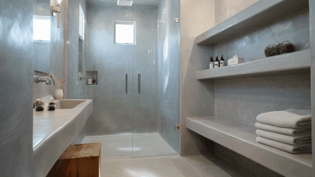 microcement walls or floors