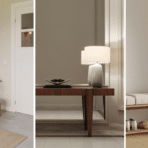 mid century modern entryway