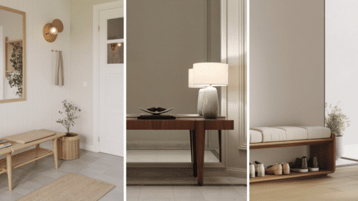 mid century modern entryway