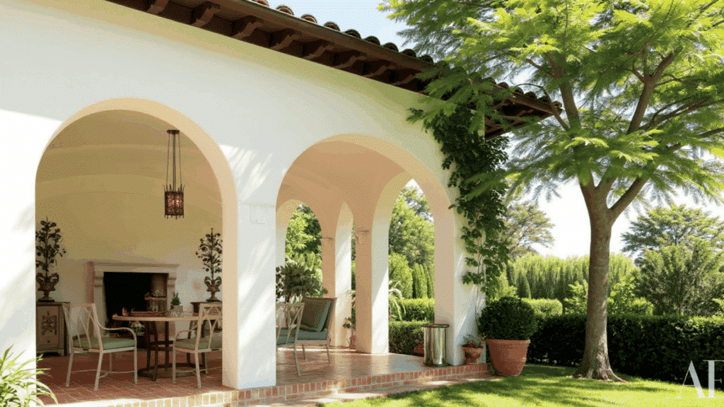 mission house cozy outdoor spaces