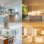 open concept kitchen island with stove