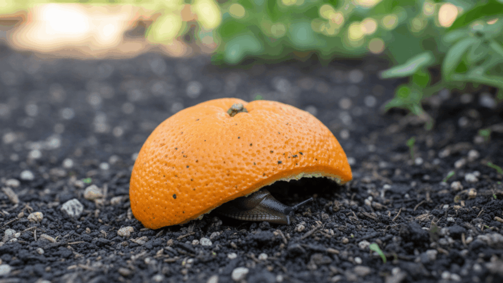 orange rind slug trap