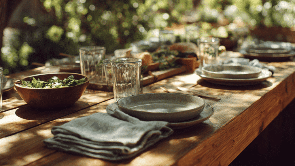 outdoor or picnic setting