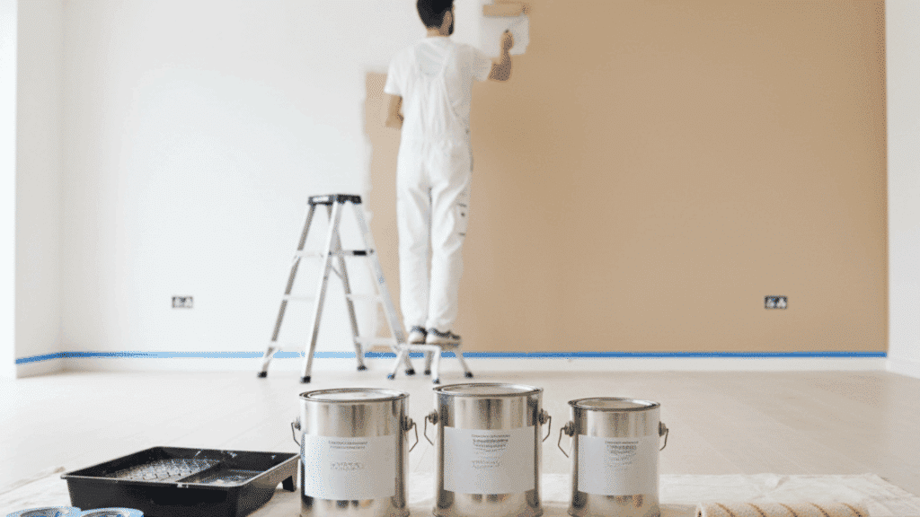 painting a wall