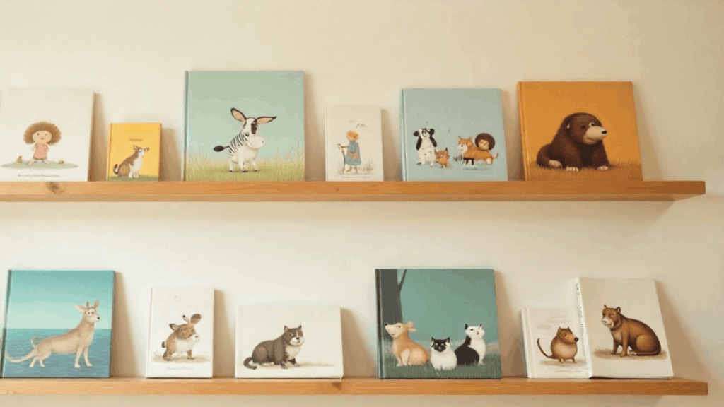 picture book ledge wall