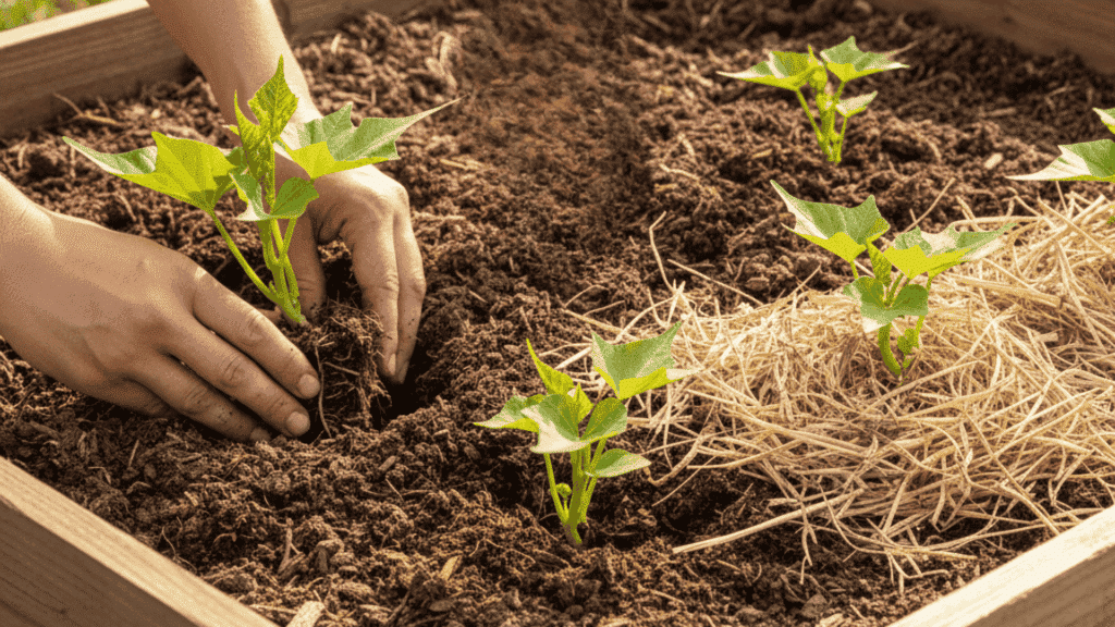 planting sweet potatoes
