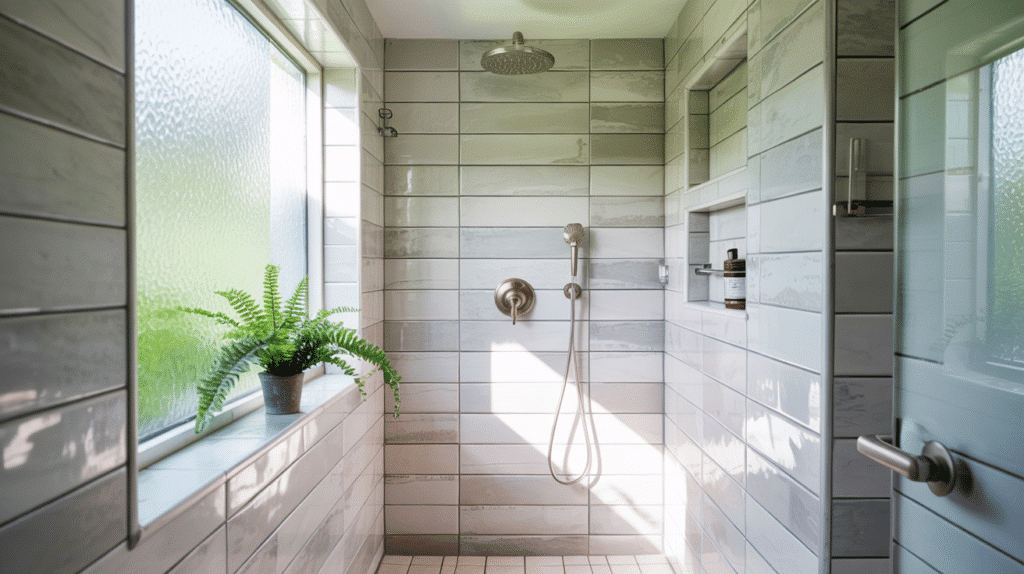 rainfall handheld combo walk in shower small bathroom ideas