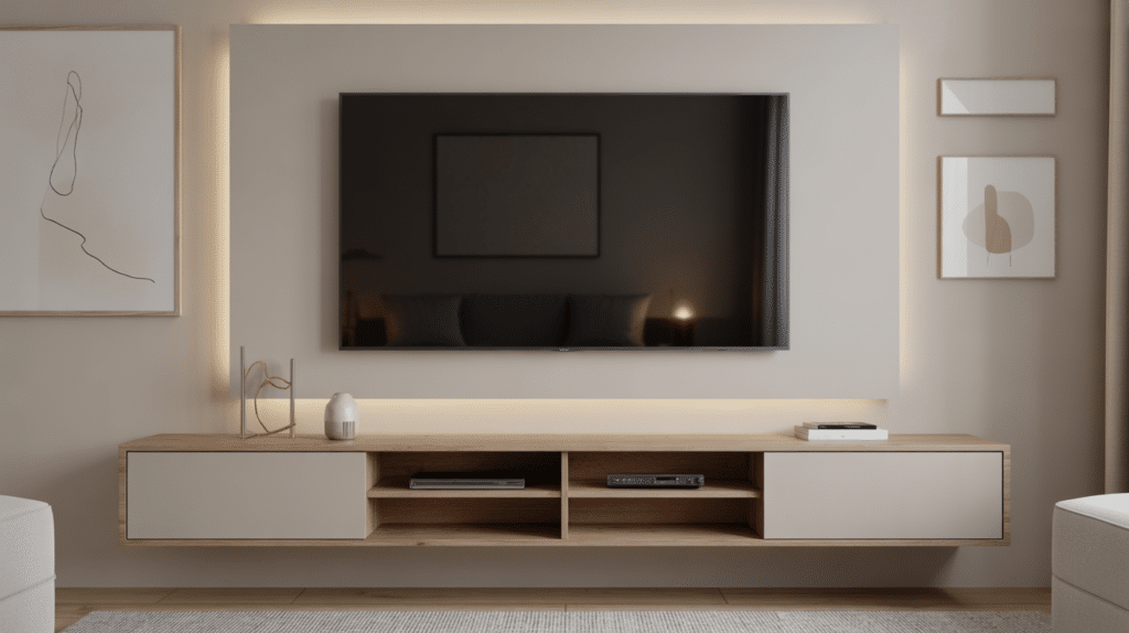 reduce visual noise around tv