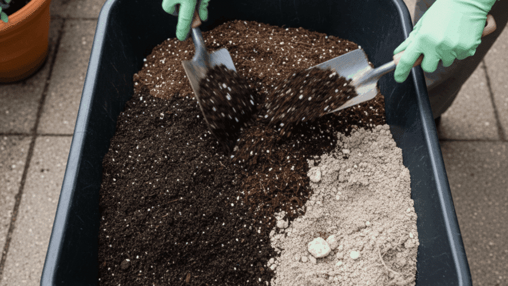 refreshing potting soil