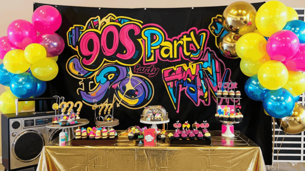 retro theme party ideas