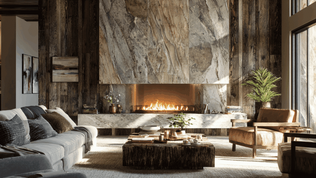 split face marble panels