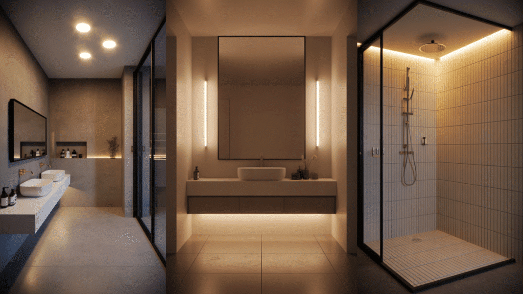 strategic lighting placement