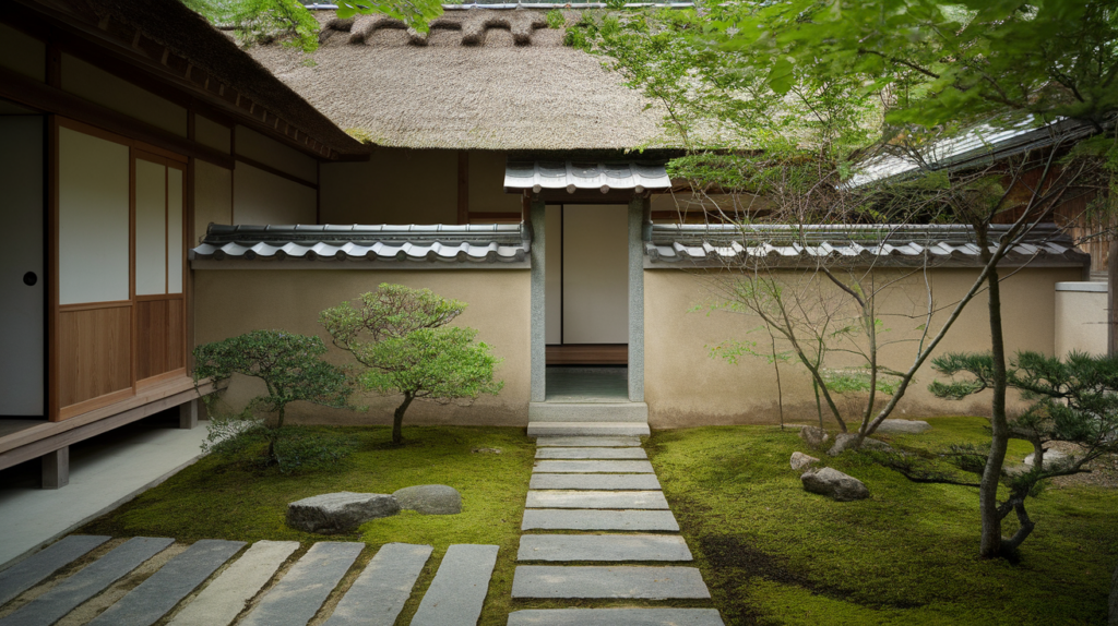 subtle garden walls that add privacy japanese style house