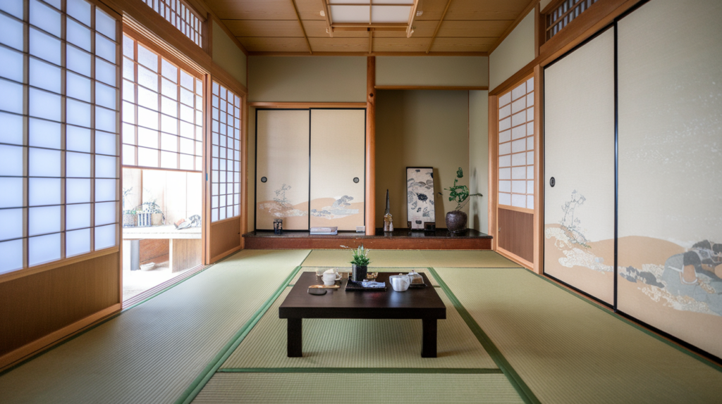 tatami zones for calm multi use living japanese style house