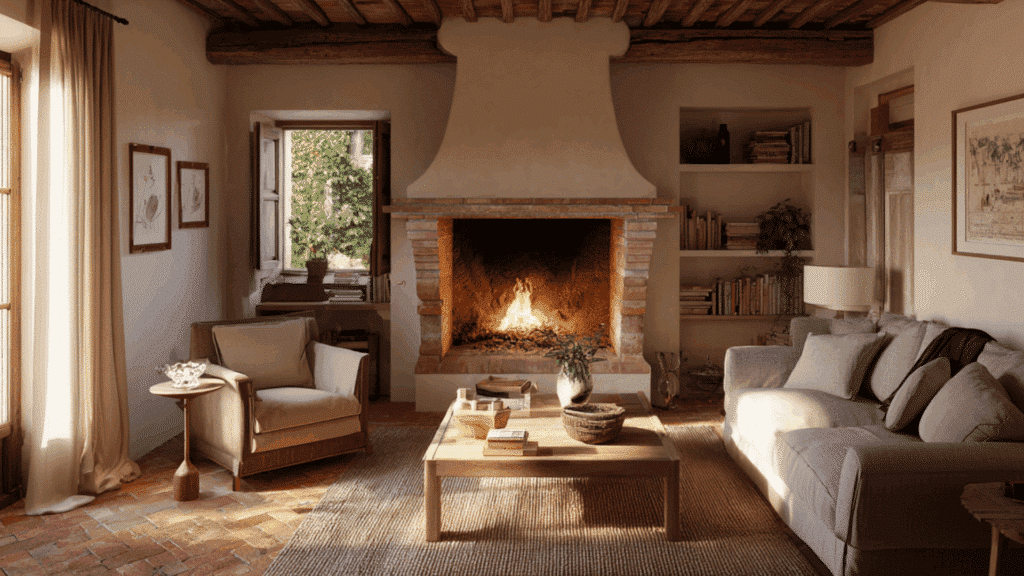 terracotta fireplace tile