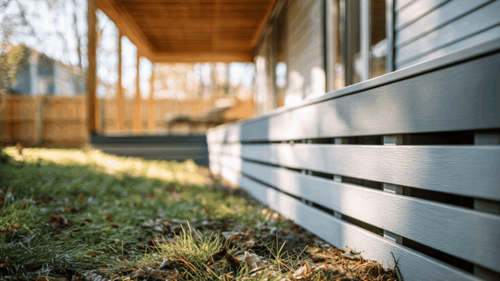 thin composite slats spaced for light and airflow