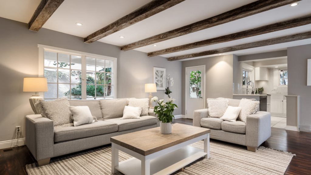 thin decorative beams for a light look