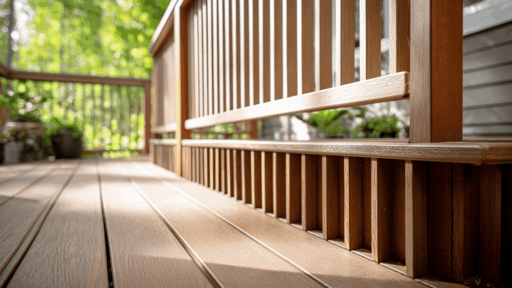 thin vertical battens for low decks that need extra height illusion