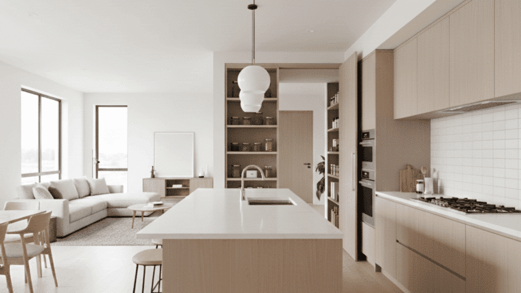 walkthrough pantry open floor plan