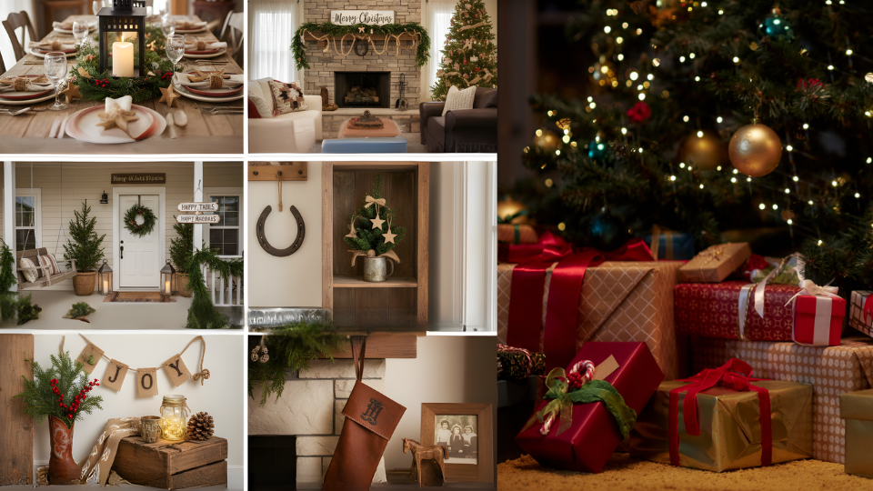 western christmas decor for living spaces