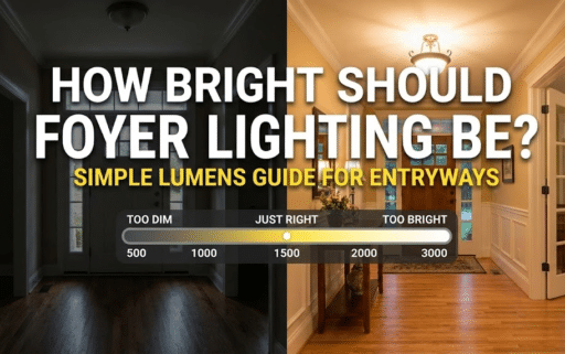 How Bright Should Foyer Lighting Be? Simple Lumens Guide for Entryways