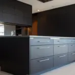 all black kitchen