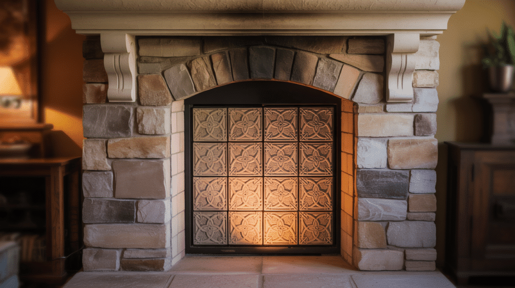 decorative firebox fireplace