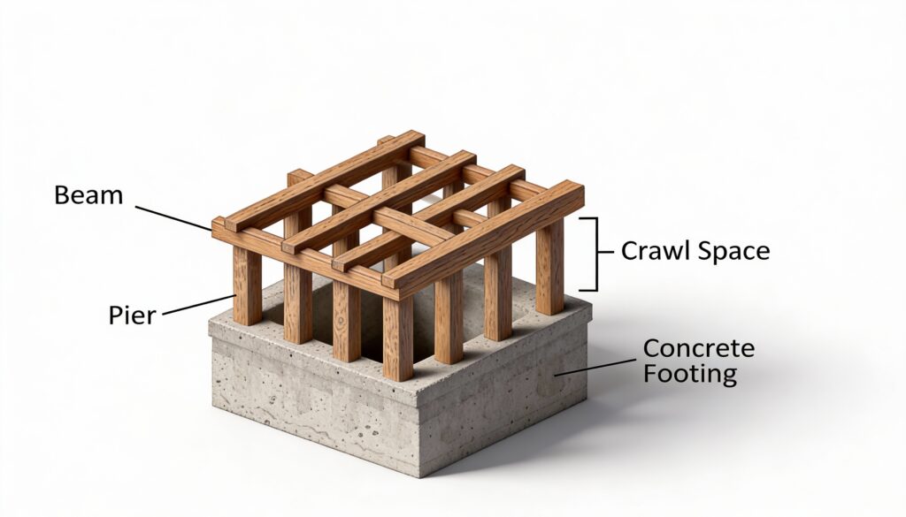 diy pier and beam foundation design