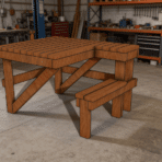 diy shooting bench