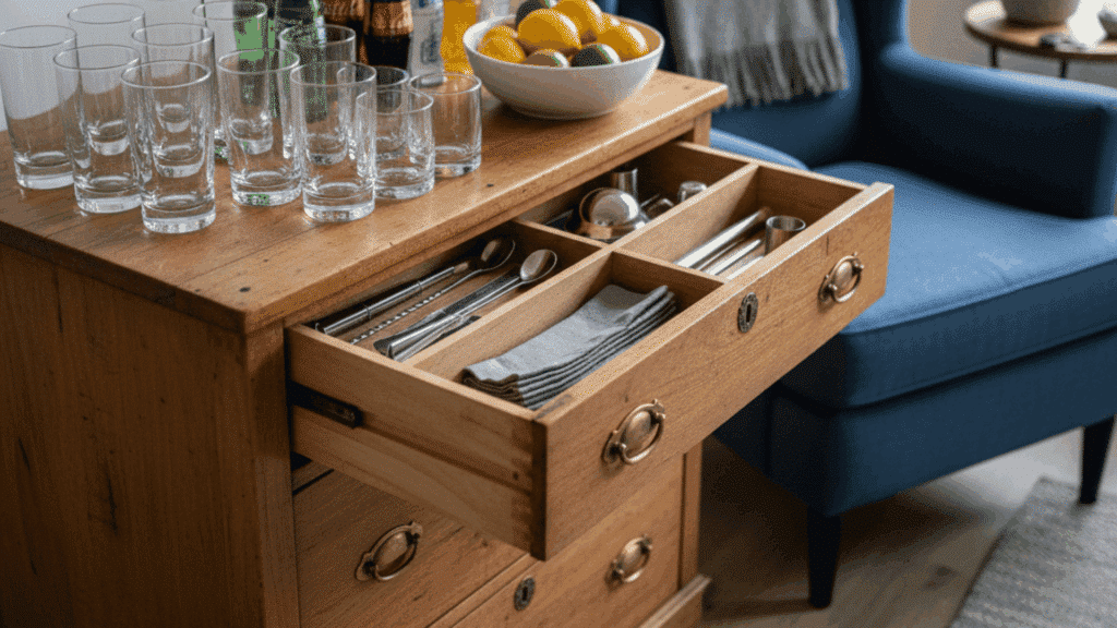 dresser bar cart