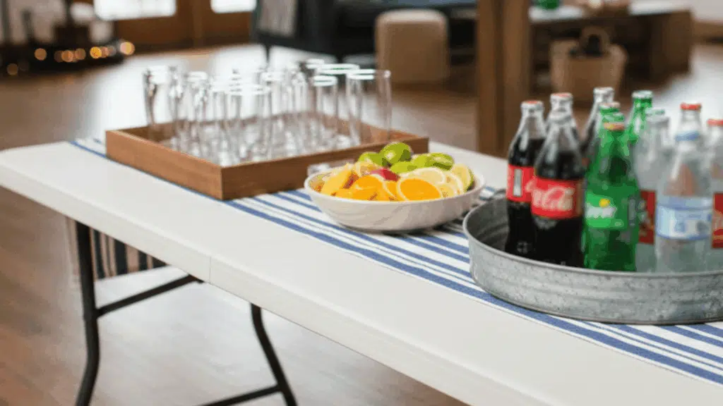 folding table bar station