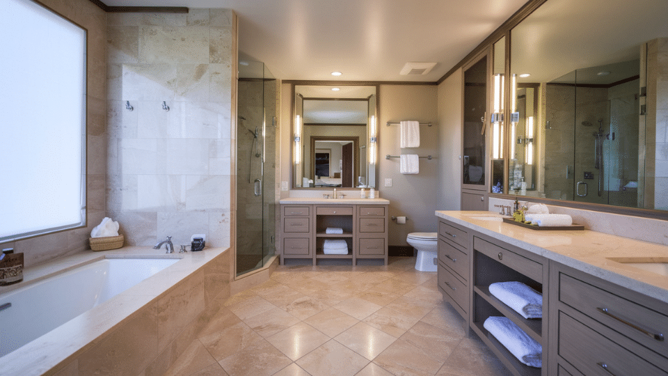 heated bathroom floors