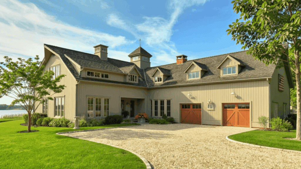 l shaped modern barn house