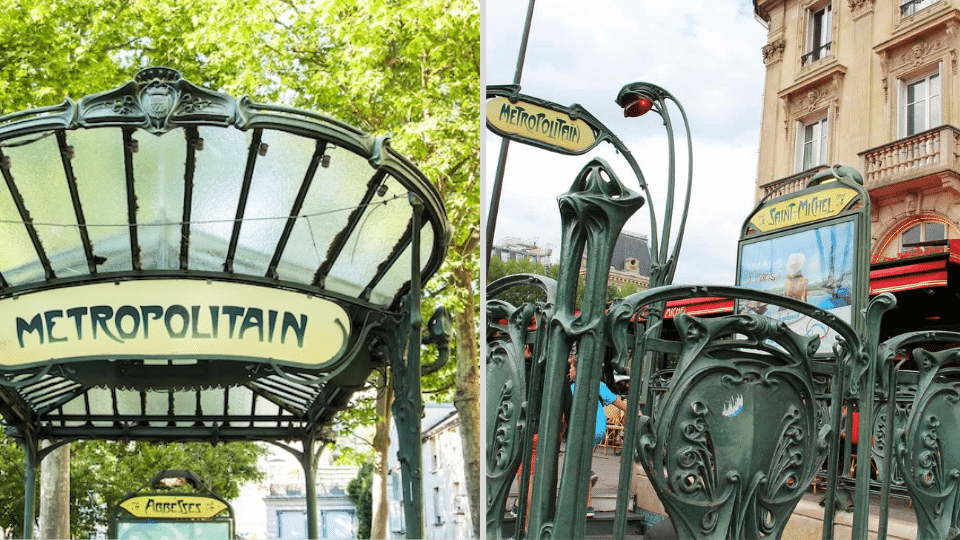 paris métro entrances paris