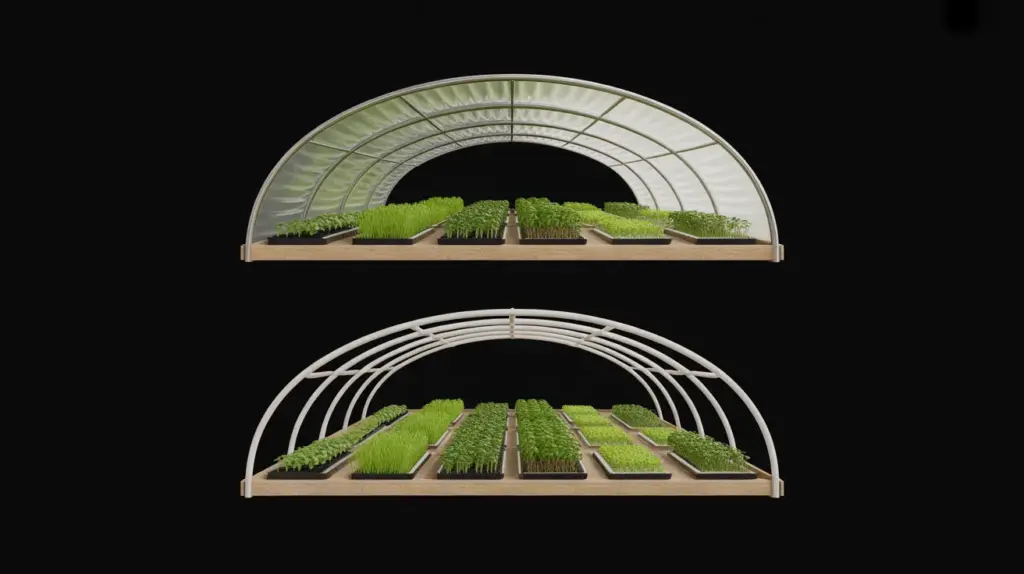 pvc pipe hoop greenhouse